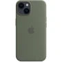 Чехол для iPhone Apple Silicone Case with MagSafe Olive (MQU83) for iPhone 14: Материалы Силикон
