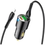 Зарядное устройство Hoco Car Charger 2xUSB-C+USB N26 45W with USB-C to Lightning Cable Black (6931474765192): Особенности Быстрая зарядка, Power Delivery (PD)