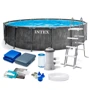 Бассейн каркасный Intex 26742 NP 457 x 122 см (3 785 л/ч, лестница, тент, подстилка, насос-фильтр, в коробке)