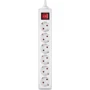 Сетевой фильтр REAL-EL RS-6 Protect M 5m, white (EL122300035): Количество розеток, шт 6