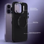 Чехол для iPhone TPU Case Bonbon Metal Style with MagSafe Black for iPhone 12/12 Pro: Материалы Термополиуретан