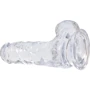 Прозрачный фаллоимитатор на присоске ADDICTION — Clear Dildo with Balls 6" + вибропуля