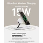 Зарядное устройство ANKER Wireless Charger MagSafe 3in1 Pad 15W with USB-C Cable White (B25M1321) for iPhone 16 I 15 I 14 I 13 I 12 series, Apple Watch and Apple AirPods фото 8