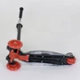 Самокат детский пластмассовый с алюминиевой трубкой руля + 4 колеса Black/Red (74310): Тип колес литые