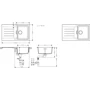 Кухонна мийка Hansgrohe S52 43356290: Форма Прямоугольная