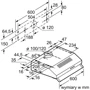 Вытяжка Bosch DUL62FA21: Тип монтажа Настенный