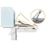 Детский стол Ergokids TH-330 Blue (TH-330 W/BL): Особенности Регулировка угла наклона столешницы, Регулировка высоты