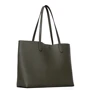 Женская сумка тоут Guess Uptown Chic Barcelona Tote оливковая (HWVG7301230-OLV): Фактура Матовая, Зернистая