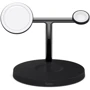 Зарядний пристрій Belkin Wireless Charger Base Station MagSafe Black (WIZ017VFBK) для iPhone 16 I 15 I 14 I 13 I 12 series and Apple Watch: Особливості Для Apple Watch, MagSafe
