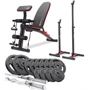 Скамья для жима и пресса Hop-Sport STRONG 76 кг HS-1035 со стойками 1002L (UT-10000682)