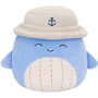 Мягкая игрушка Squishmallows Синий кит Самир в панаме 19 см (SQCR06593): Тип дикие животные