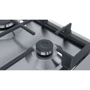 Варочная поверхность газовая Bosch PGH6B5B90: Рабочая поверхность нержавеющая сталь