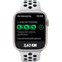 Apple Watch Series 7 Nike 45mm GPS Starlight Aluminum Case with Pure Platinum/Black Nike Sport Band (MKNA3)