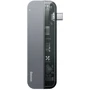Адаптер Baseus Adapter USB-C to 2xUSB-C+HDMI+2xUSB Space Gray (CAHUB-TD0G): Цвет серый