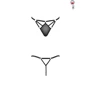 Стринги из стреп MEGGY THONG black S/M - Passion Exclusive