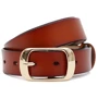 Женский ремень Borsa Leather рыжий (CV1ZK-008gi-goldginger)