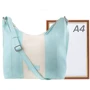 Женская сумка хобо Laskara светло-голубая (LK-10249-sky-blue-cream): Материал Искусственная кожа