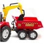 Детский трактор Falk Case Ih Puma на педалях Красный (995W): Материал колес пластик