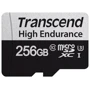 Карта пам'яті Transcend 256GB microSDXC Class 10 UHS-I U3 V10 High Endurance + adapter (TS256GUSD350V)