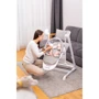 Кресло-качалка + стульчик для кормления Caretero Indigo Grey: Материал пластик