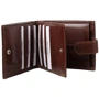 Мужское портмоне DNK Leather коричневое (DNKN01L-NL-brown): Материал Натуральная кожа