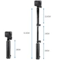 Складной монопод с плавающей ручкой MSCAM 3-WAY Floating Selfie Stick for GoPro, SJCAM фото 2