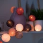 Гирлянда Cotton ball lights на 20 шаров 3,8м, Dirty Rose: Длина, м 3.8