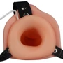 Страпон двойной с вибрацией Lovetoy Vibrating Unisex Hollow Double Penetrator 6"