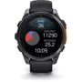 Смарт-часы Garmin Fenix 8 AMOLED 47mm Slate Grey with Black Silicone Band (010-02904-00): Материал ремешка Силикон