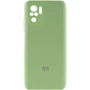 Чехол для телефонов Mobile Case Silicone Cover Shield Camera Mint for Xiaomi Redmi Note 10 / Note 10s