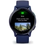 Смарт-часы Garmin Vivoactive 5 Metallic Navy Aluminium Bezel with Navy Case and Silicone Band (010-02862-12): Дисплей 1.2" AMOLED (390x390) / Corning Gorilla Glass 3