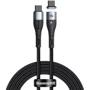 Кабель Baseus Cable USB-C to USB-C Zinc Magnet PD 100W 1.5m Black (CATXC-Q01)
