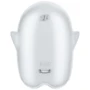 Вакуумный клиторальный стимулятор с вибрацией Satisfyer Glowing Ghost White
