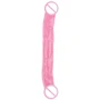 Двухсторонний фаллоимитатор Chisa Hi-Rubber Born To Create Pleasure 12.8" Pink
