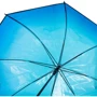 Парасолька-тростина жіночий напівавтомат Happy Rain прозорий синій (U40993): Механізм напівавтомат