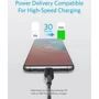 Кабель ANKER Cable USB-C to USB-C 2.0 Powerline III 60W 90cm Black (A8852H11): Длина 0.9 м