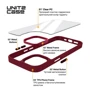 Чохол для iPhone ArmorStandart UNIT2 Case Marsala для iPhone 15 (ARM69971): Матеріали поликарбонат и полиуретан