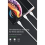 Кабель T-PHOX USB Cable to Lightning/microUSB/USB-C 3A 1.2m White (T-F831 White) фото 7