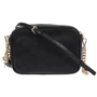 Женская сумка кросс боди Michael Kors Ginny Crossbody черная (32F7GGNM8L001): Фактура Матовая, Зернистая
