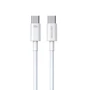 Кабель WK Cable USB-C to USB-C Super Fast Charging Cable PD 100W White (WDC-182)