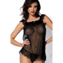 Прозрачный эротический бебидолл Kinga Kiss N-166, L/XL