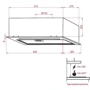 Вытяжка Weilor PBSR 52301 GLASS BL 1100 LED Strip: Управление Сенсорное