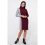 Платье FashionUp PL-1810B 44 бордовое повседневное до середины бедра