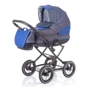 Универсальная коляска 3в1 ANEX CLASSIC C02 (jeans - blue eco-leather): Ширина шасси 58 см