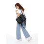 Женский рюкзак Sambag Loft BEN черный (22320001): Фактура Матовая, Гладкая