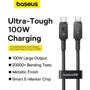 Кабель Baseus Cable USB-C to USB-C Unbreakable Series Fast Charging 100W 2m Black (P10355800111-01) фото 5