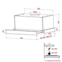 Вытяжка Perfelli TL 6612 C IV 1000 LED: Тип воздухоочистителя Рециркуляция, Отвод