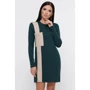 Платье FashionUp PL-1774A 46 зеленое повседневное до середины бедра