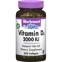 Bluebonnet Nutrition Vitamin D3, 2000 IU, 250 Softgels (BLB0319)