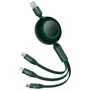 Кабель Baseus Cable USB-C to Micro USB/Lightning/Type-C Bright Mirror 2 Series 66W 1.1m Green (CAMJ010106): Тип USB-C - Lightning/microUSB/USB-C